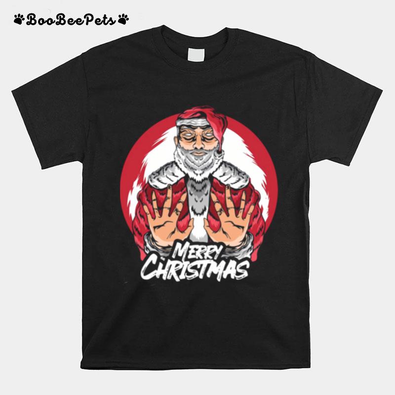 Merry Christmas Santa Claus With White Beard Christmas Tshirt T-Shirt