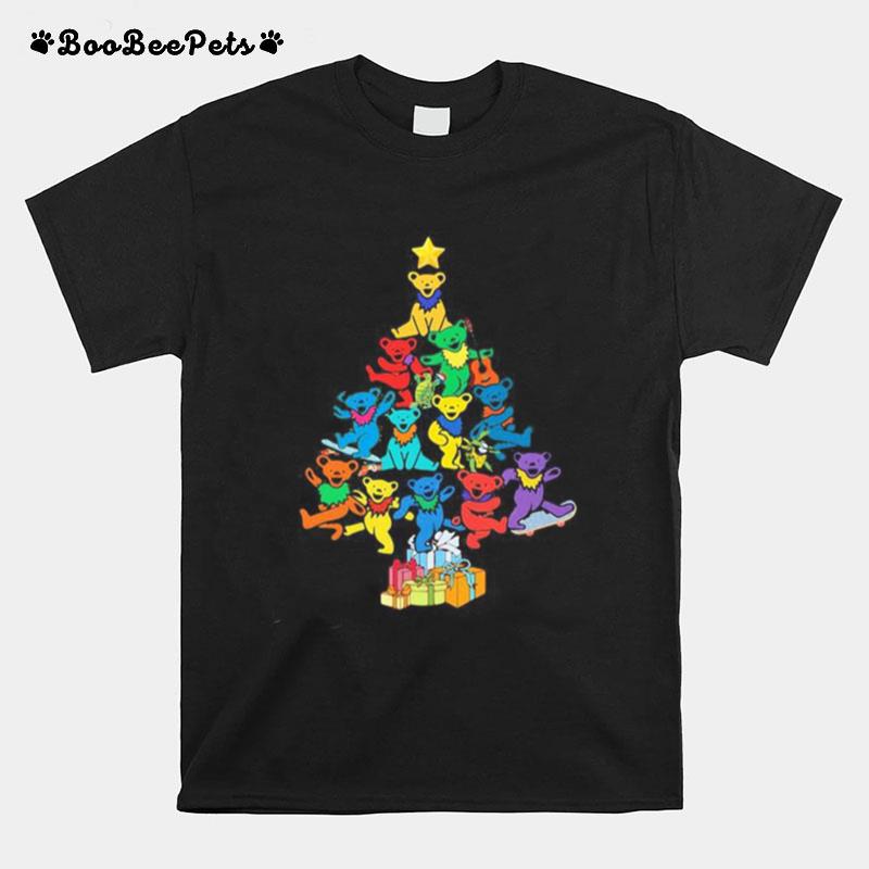 Merry Christmas Tree Bears Color T-Shirt