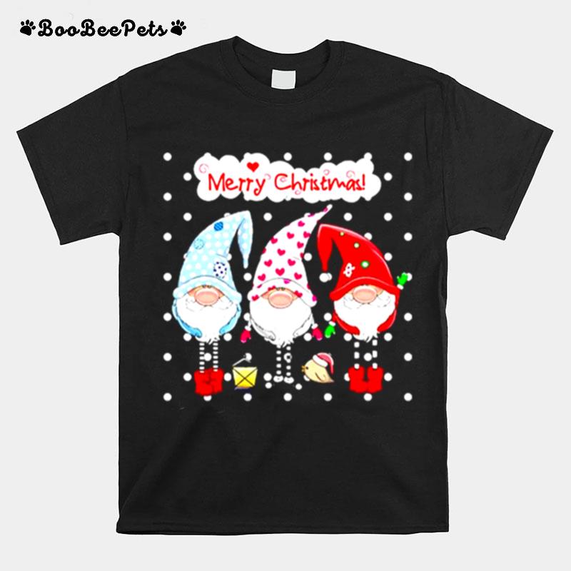 Merry Christmas With Three Elves T-Shirt