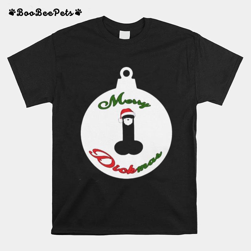 Merry Dickmas Womens Penis Ugly Christmas T-Shirt