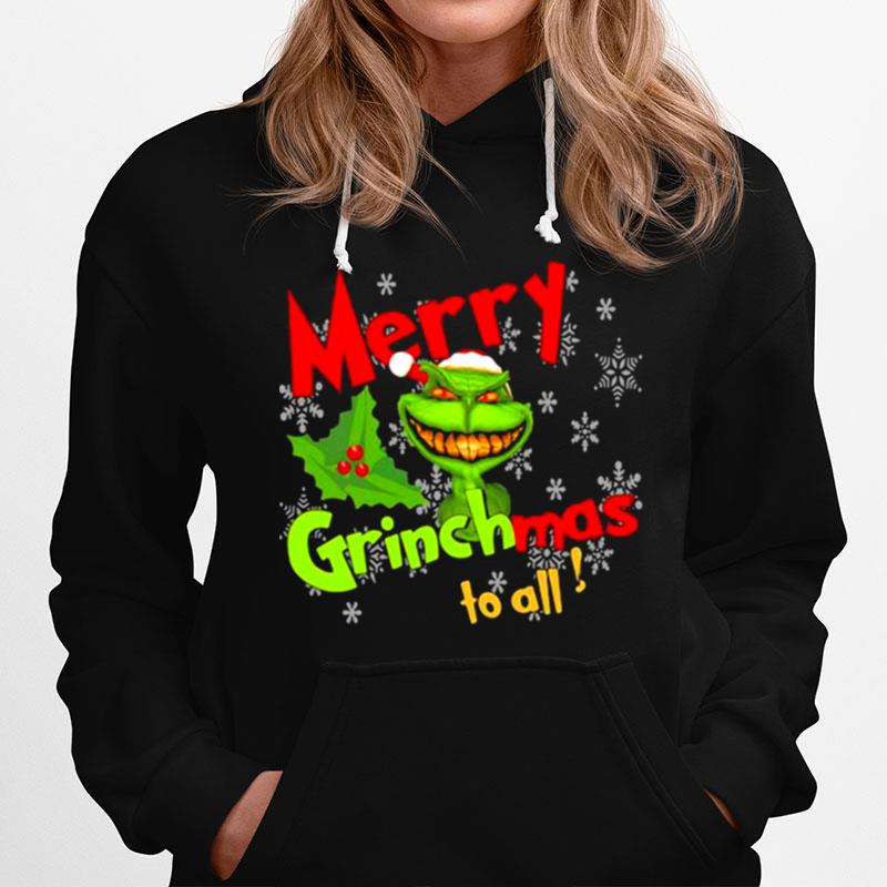 Merry Grinchmas To All Skull Grinch Hoodie