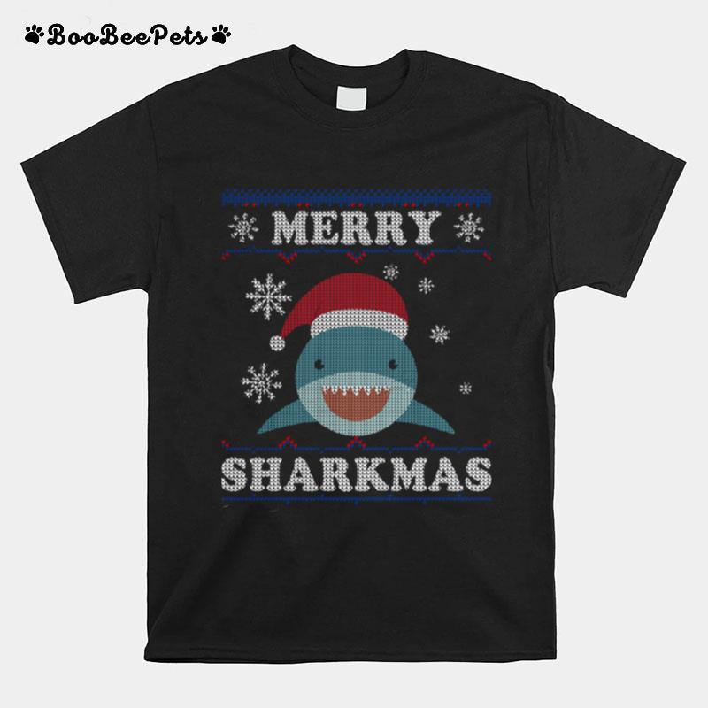 Merry Sharkmas Shark Christmas For Toddler T-Shirt
