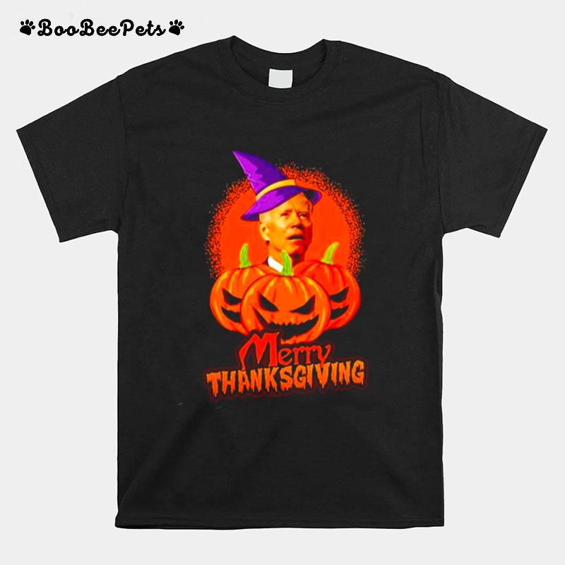 Merry Thanksgiving Biden Halloween T-Shirt