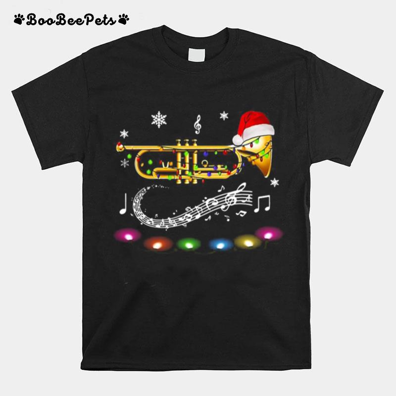 Merry Trumpet Art Christmas T-Shirt