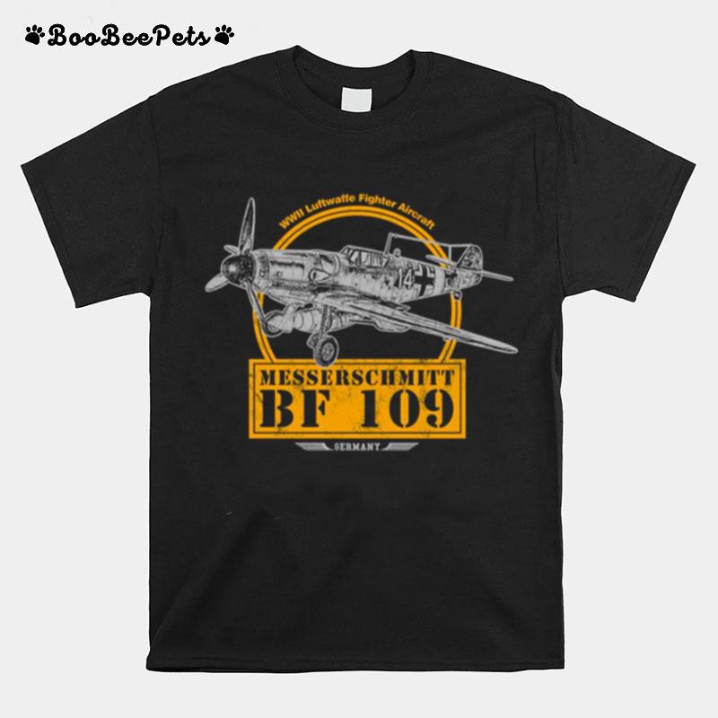 Messerschmitt Bf 109 Ww2 Fighter Aircraft T-Shirt