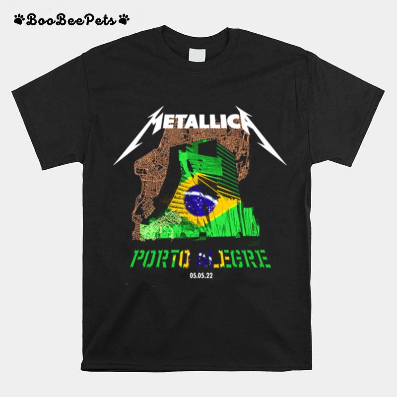 Metallica Porto Alegre Brazil 05.05.22 Tour T-Shirt