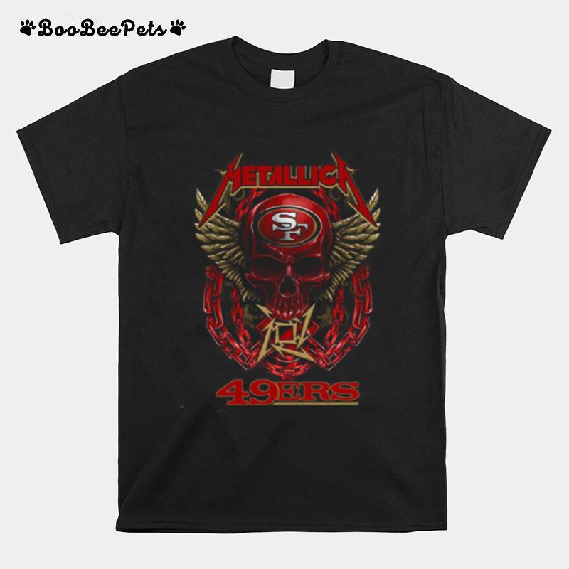 Metallica Skull San Francisco 49Ers T-Shirt