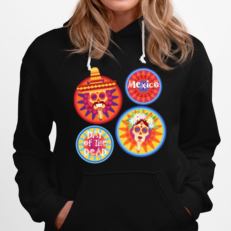 Mexico Day Of The Dead Sugar Skull Couple Hoodie