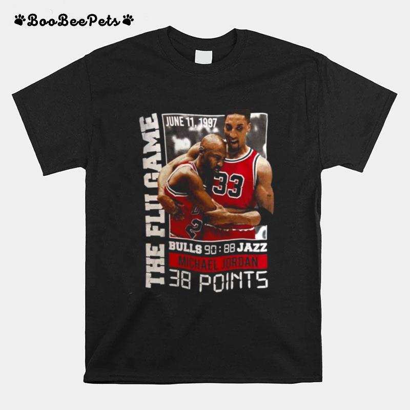 Michael Jordan Chicago Bulls Flu Game June 11 1997 T-Shirt
