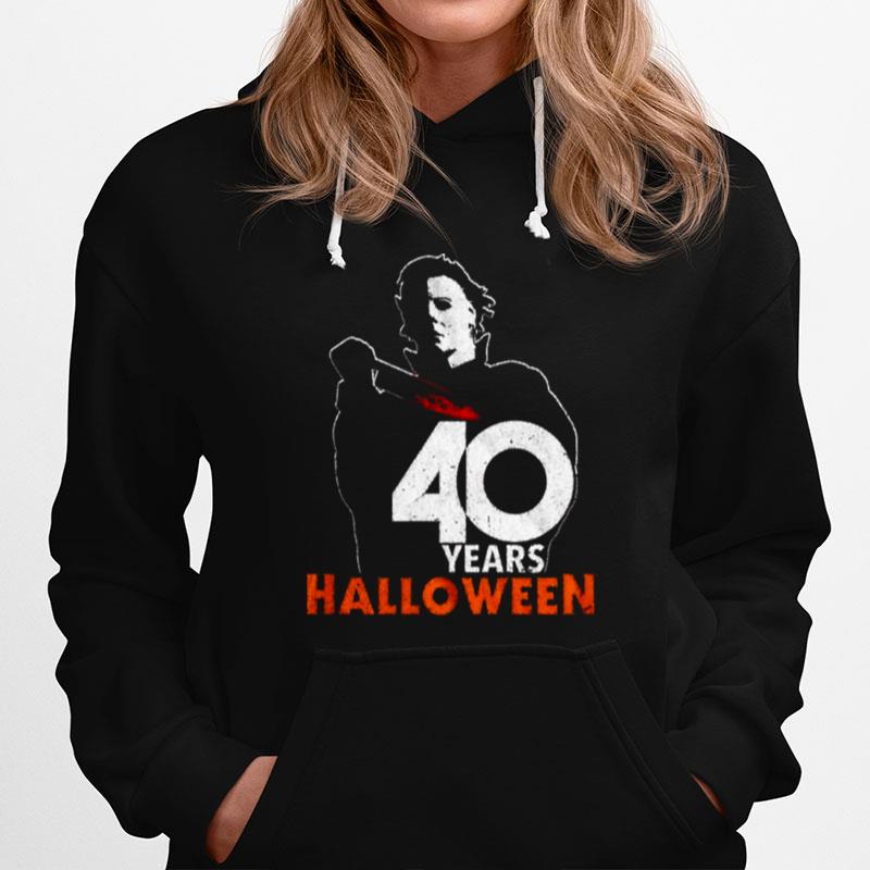 Michael Myers 40 Years Halloween 80S 90S Horror Hoodie