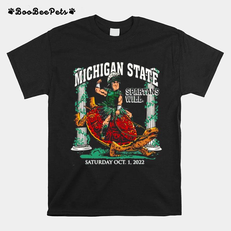 Michigan State Spartans Vs. Maryland Terrapins Game Day 2022 T-Shirt