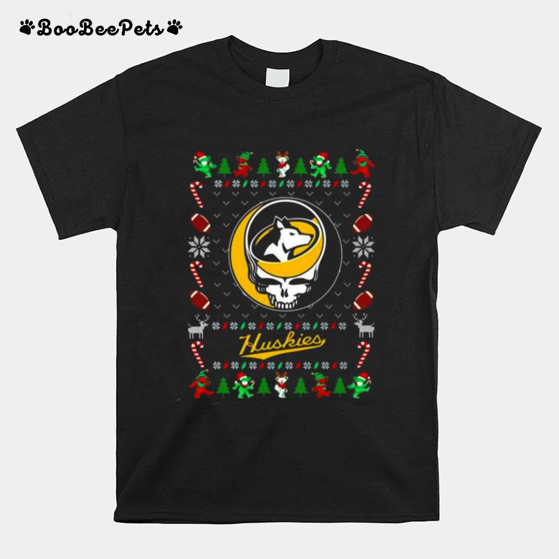 Michigan Tech Huskies Grateful Dead Ugly Christmas T-Shirt