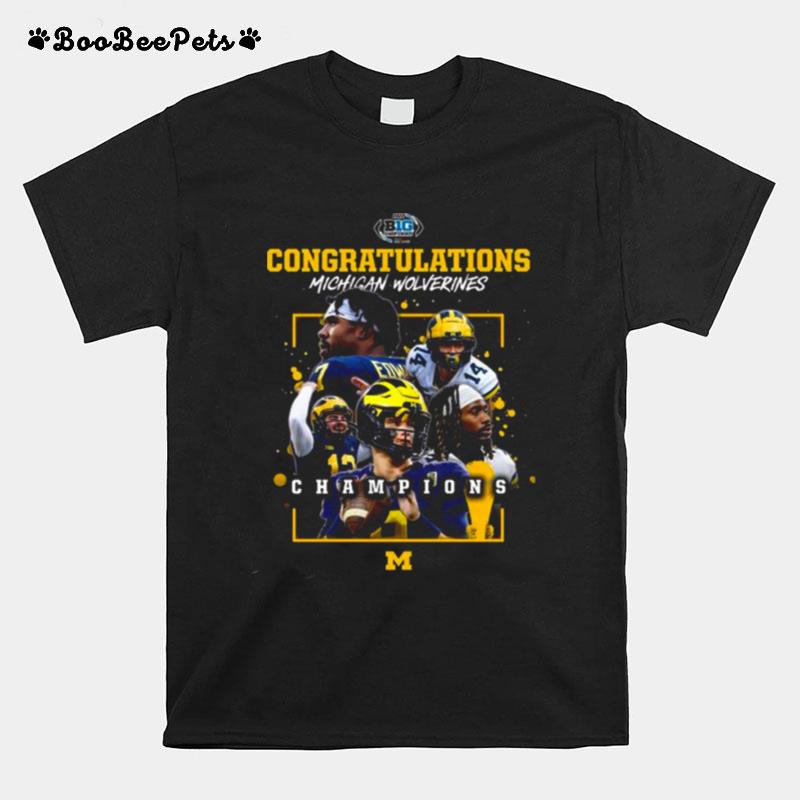 Michigan Wolverines 2022 Congratulations Champions T-Shirt