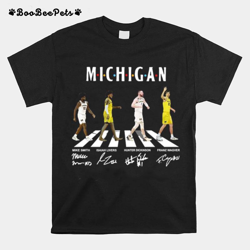 Michigan Wolverines Abbey Road Signatures T-Shirt