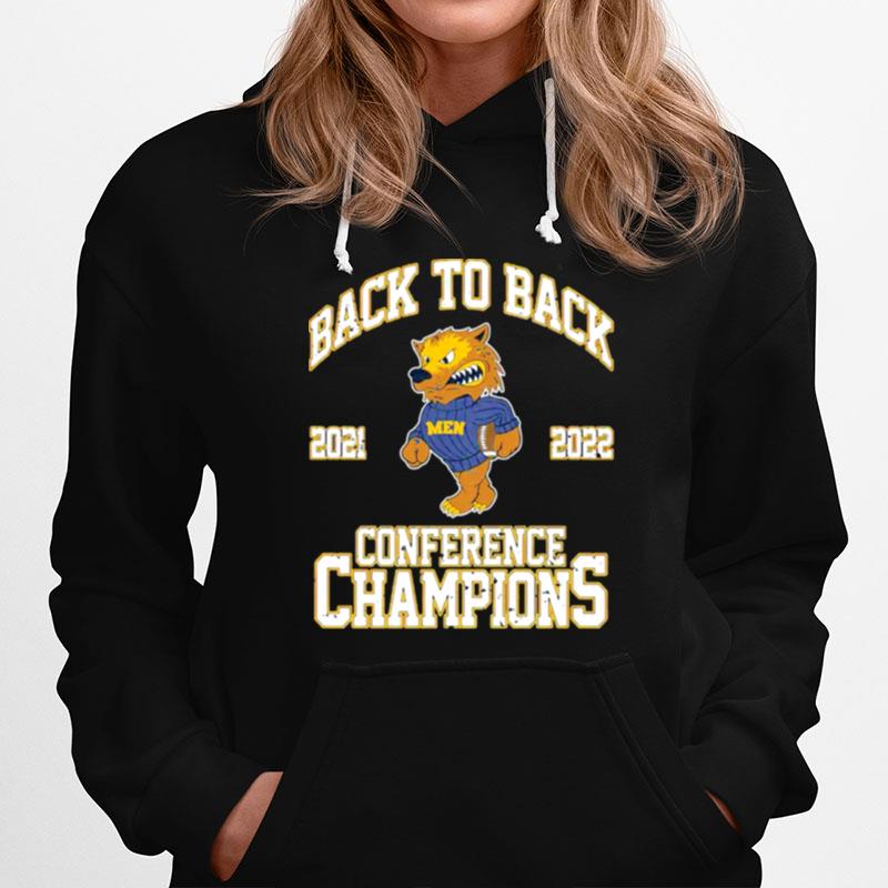 Michigan Wolverines Back To Back 2022 Conference Champions Hoodie