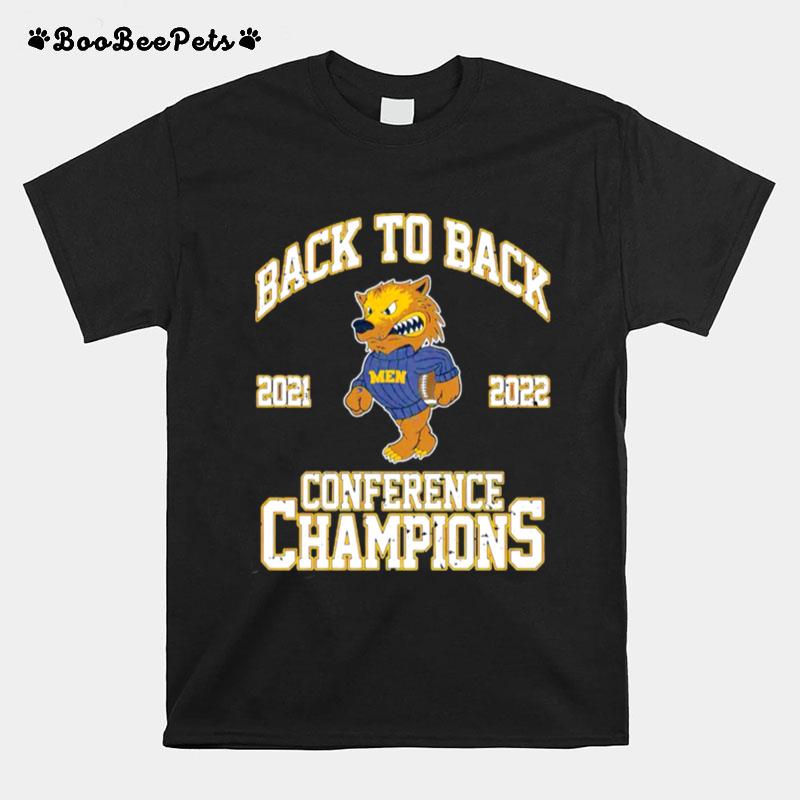 Michigan Wolverines Back To Back 2022 Conference Champions T-Shirt