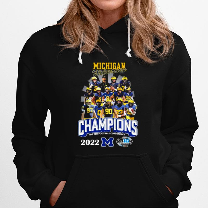 Michigan Wolverines Champions Big Ten Football Conference 2022 Hoodie