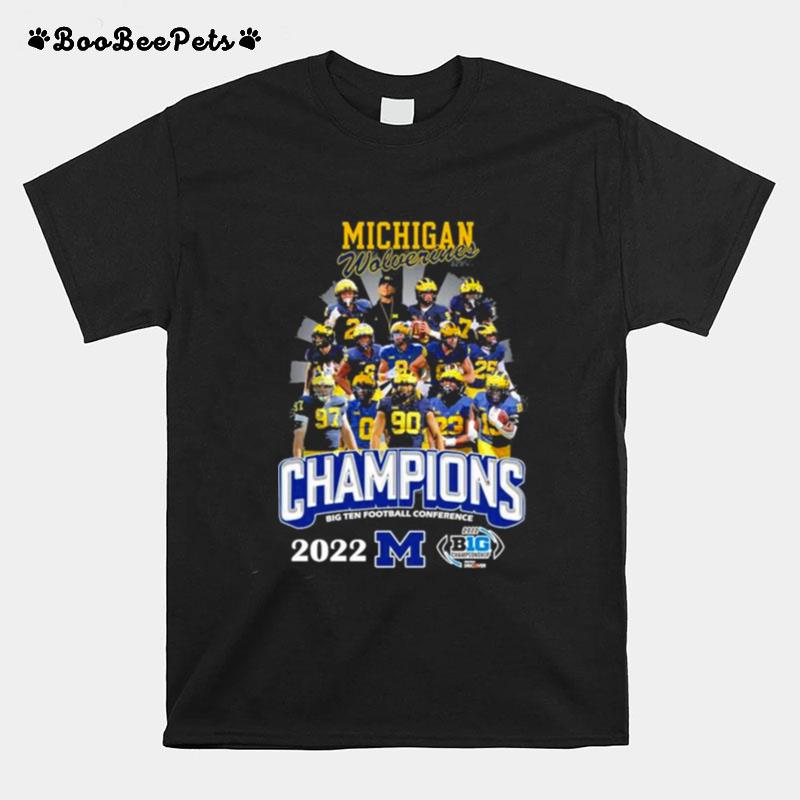 Michigan Wolverines Champions Big Ten Football Conference 2022 T-Shirt