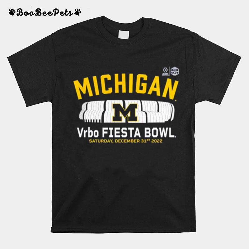 Michigan Wolverines Vrbo Fiesta Bowl December 31St 2022 T-Shirt
