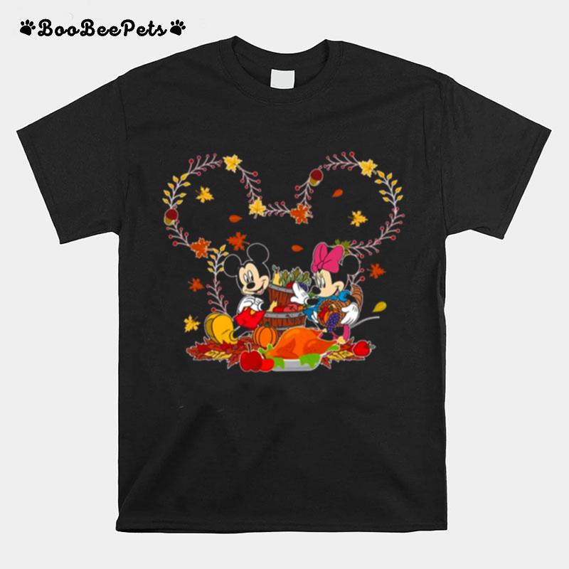 Mickey And Minnie Holiday Party Disney Thanksgivings T-Shirt