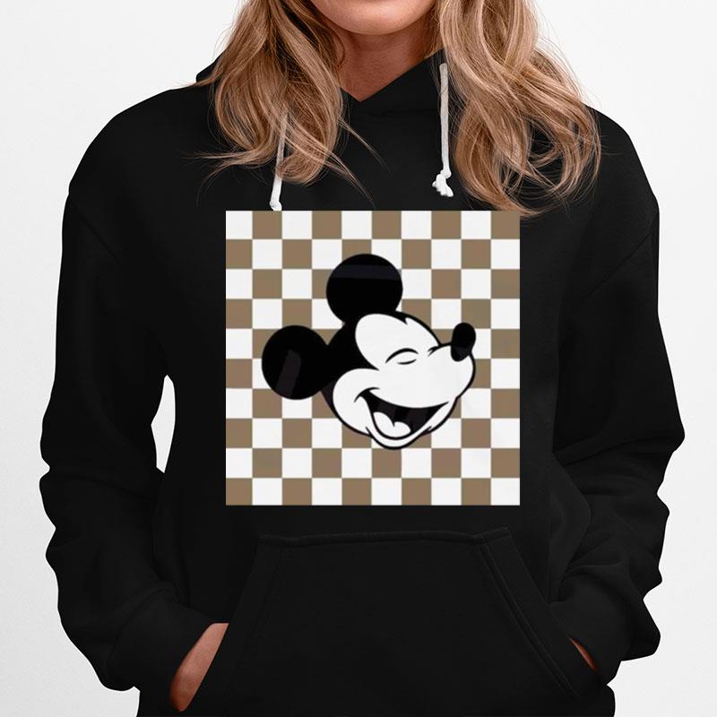 Mickey Checkered Disney Vintage Hoodie