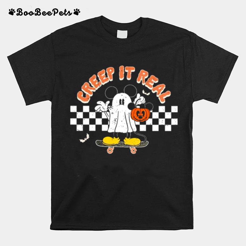 Mickey Ghost Creep It Real Halloween T-Shirt