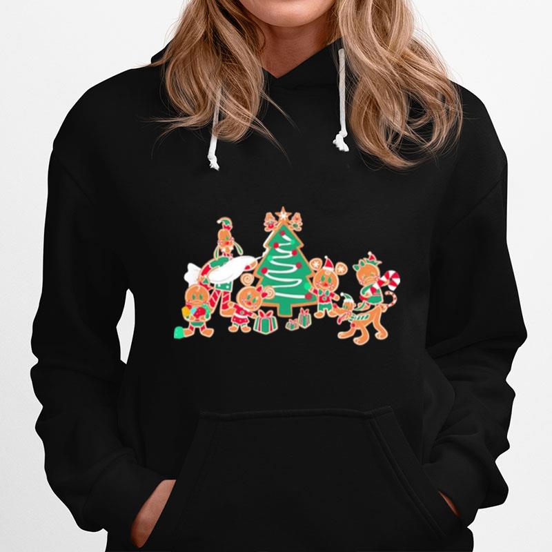 Mickey Mouse And Minnie Mouse Goofy Tree Merry Christmas Hoodie