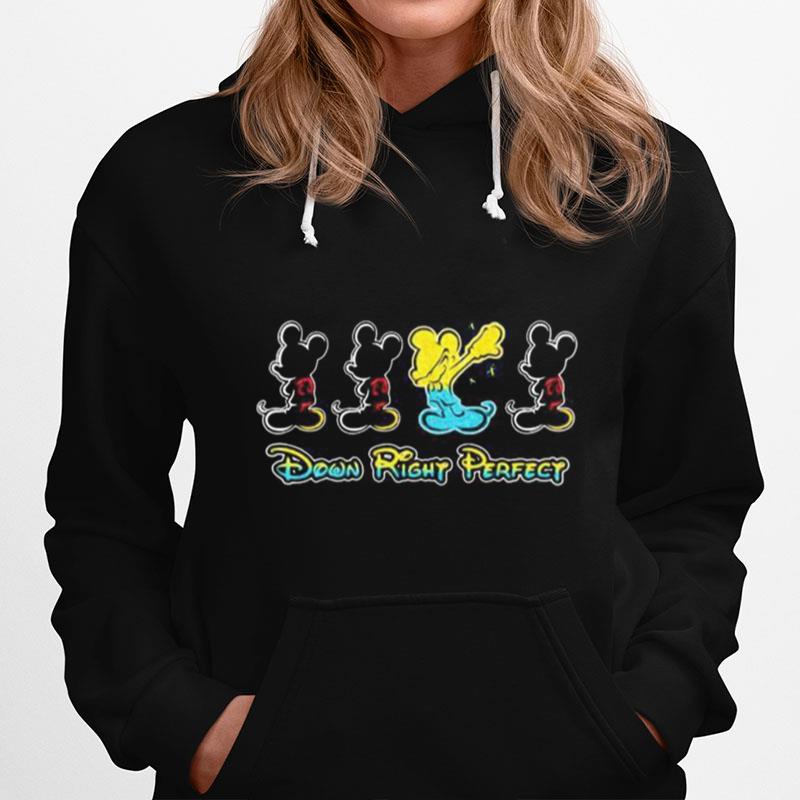 Mickey Mouse Down Right Perfect Hoodie