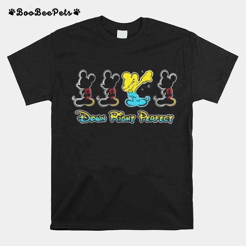 Mickey Mouse Down Right Perfect T-Shirt