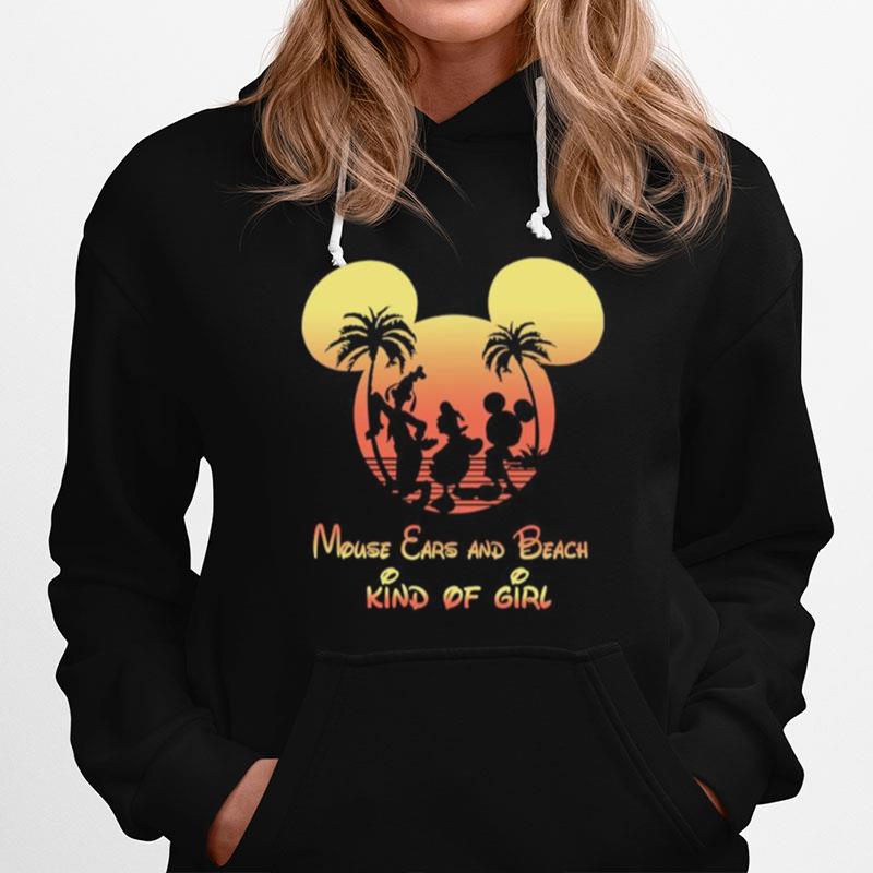 Mickey Mouse Ears And Beach Kind Of Girl Hoodie