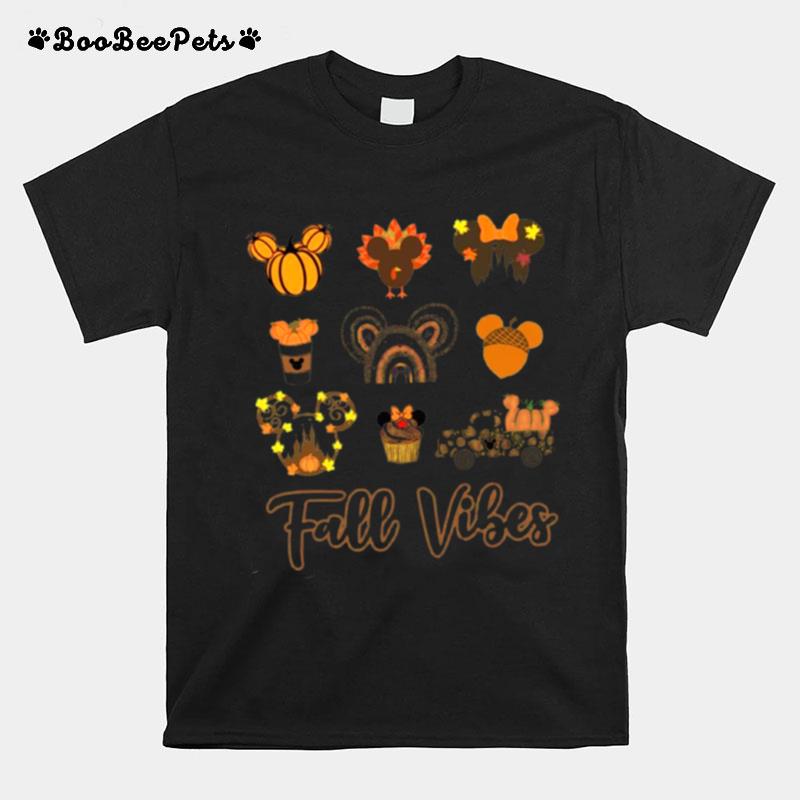 Mickey Mouse Fall Vibes Pumpkin T-Shirt