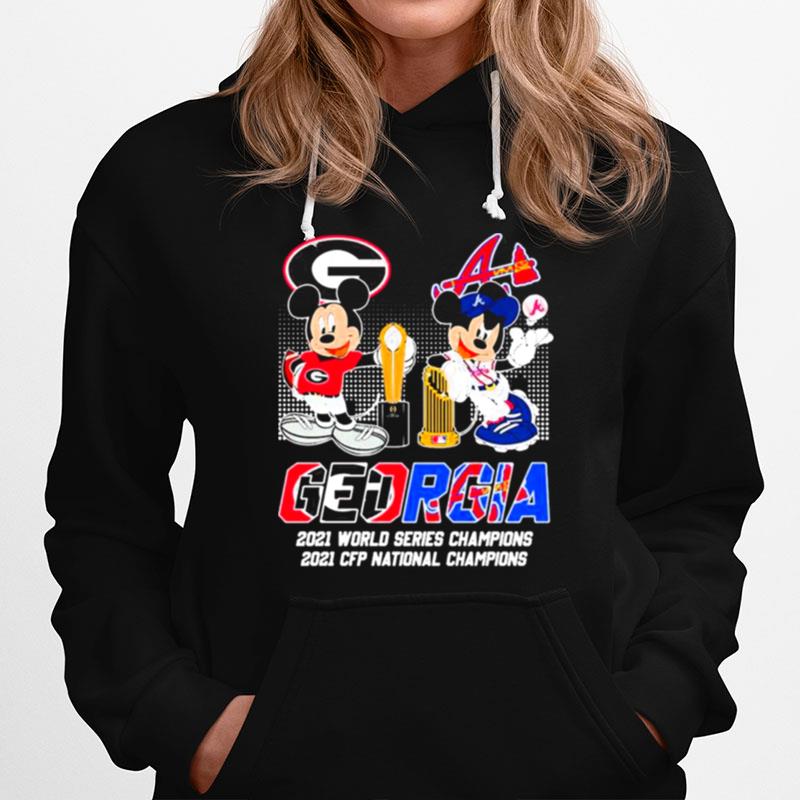 Mickey Mouse For Georgia Sports Teams Champions Hoodie