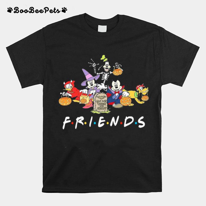 Mickey Mouse Friends Trick Or Treat Halloween Friends T-Shirt