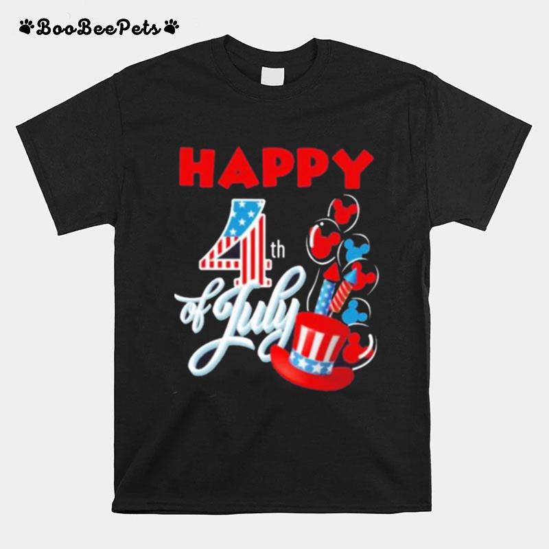 Mickey Mouse Happy 4Th Of July America T-Shirt