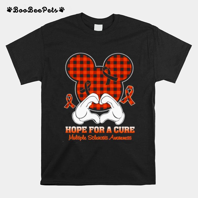 Mickey Mouse Hope For A Cure Multiple Sclerosis Awareness T-Shirt