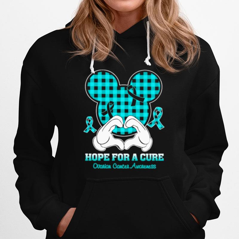 Mickey Mouse Hope For A Cure Ovarian Cancer Awareness Hoodie