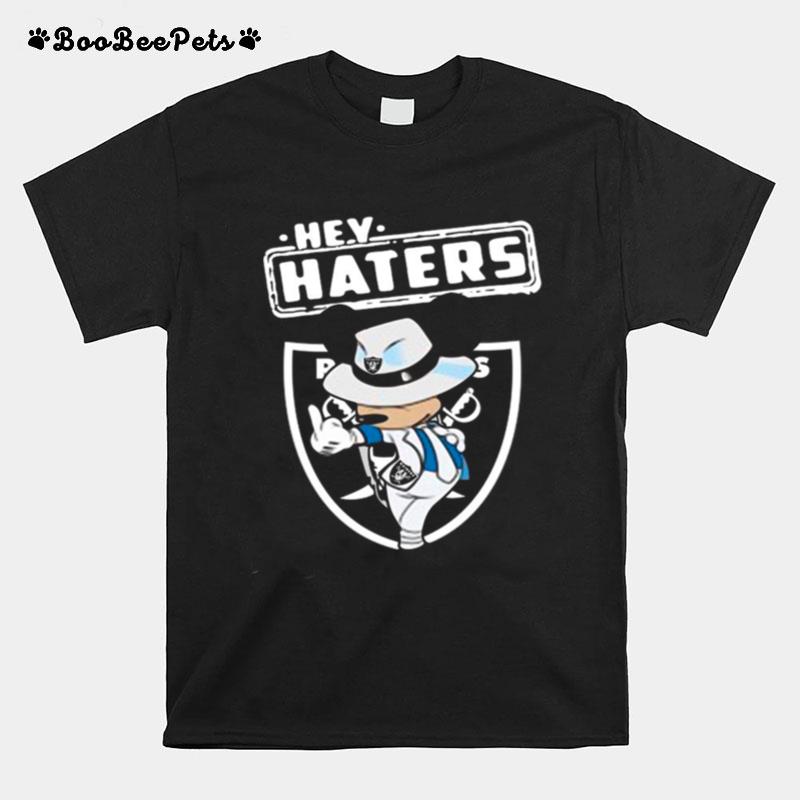 Mickey Mouse Las Vegas Raiders Hey Haters T-Shirt