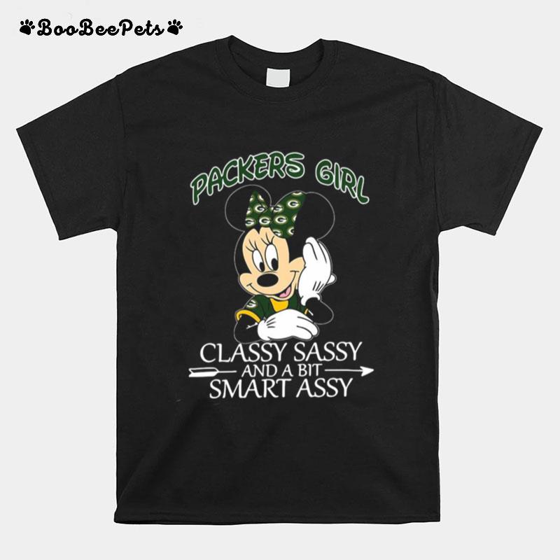 Mickey Mouse Packers Girl Classy Sassy And A Bit Smart Assy T-Shirt