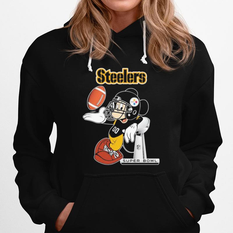 Mickey Mouse Pittsburgh Steelers Super Bowl Hoodie