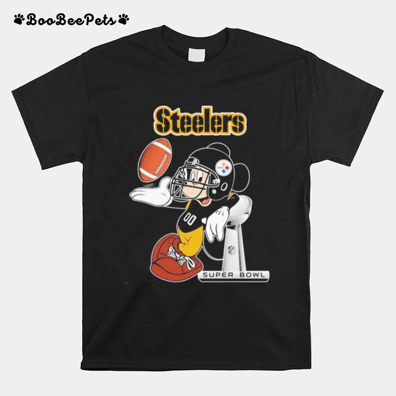 Mickey Mouse Pittsburgh Steelers Super Bowl T-Shirt