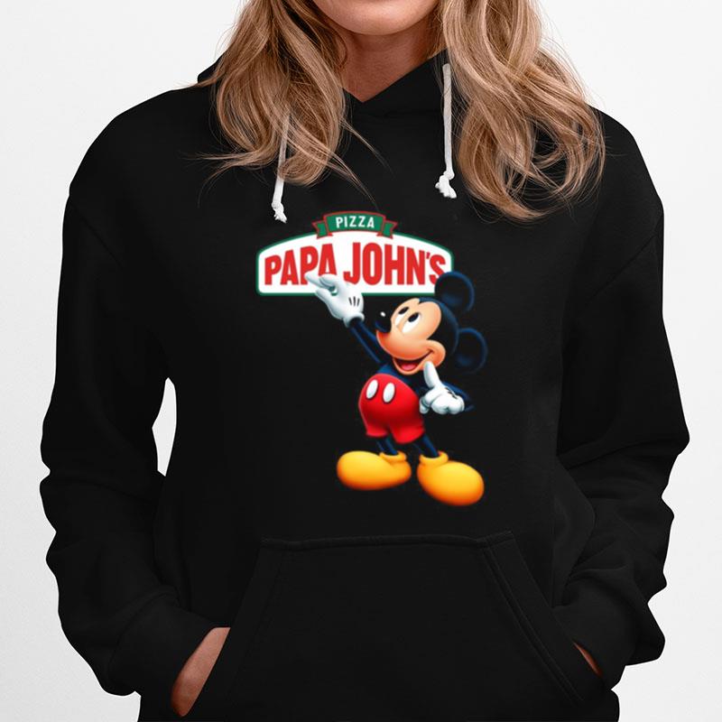 Mickey Mouse Pizza Papa Johns Hoodie