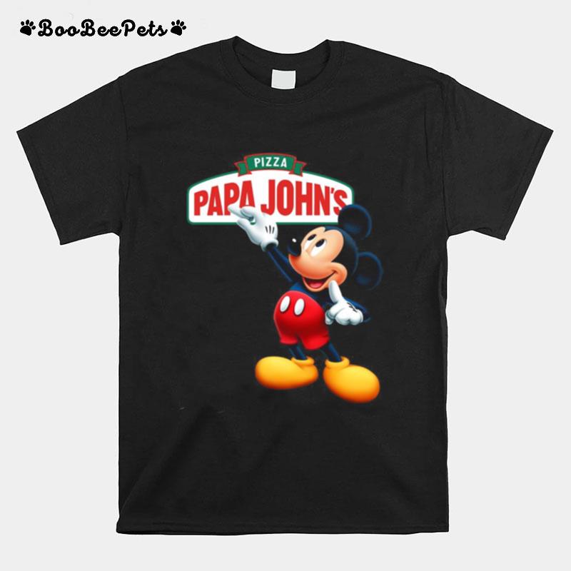 Mickey Mouse Pizza Papa Johns T-Shirt
