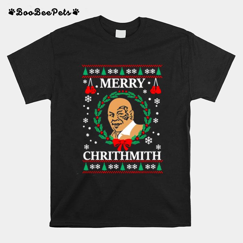 Mike Tyson Merry Chrithmith Ugly Christmas T-Shirt