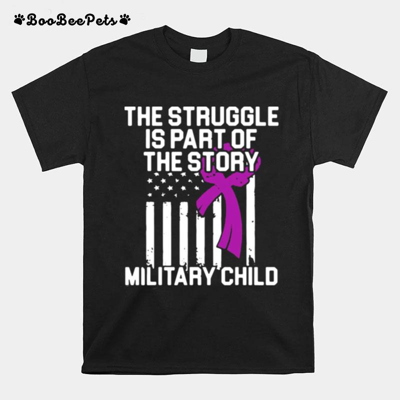 Military Child Month Purple Up Story T-Shirt