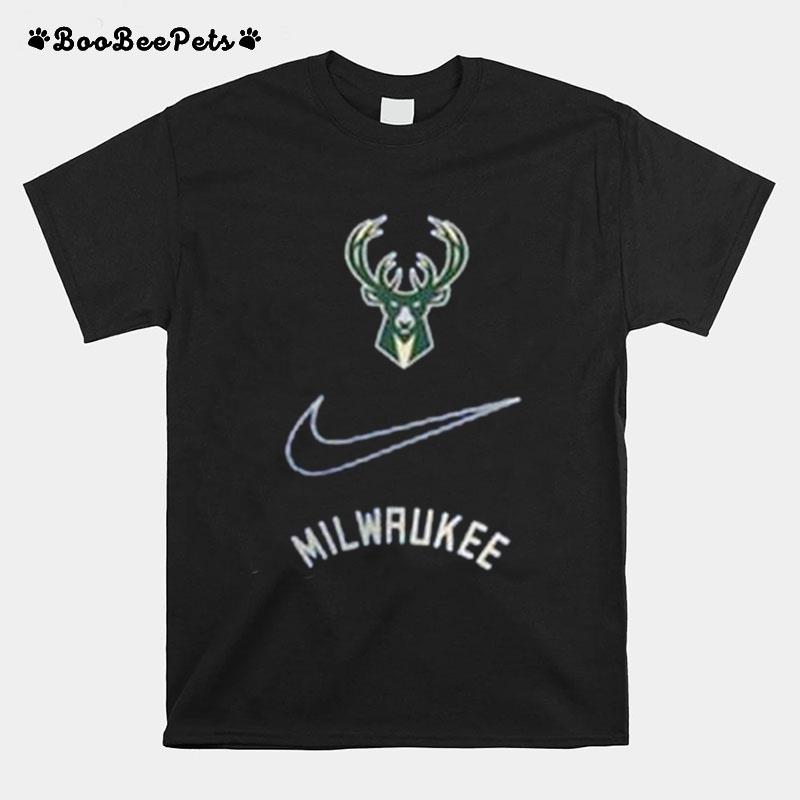 Milwaukee Bucks Nike 2022 23 City Edition Courtside Max90 Vintage Wash T-Shirt