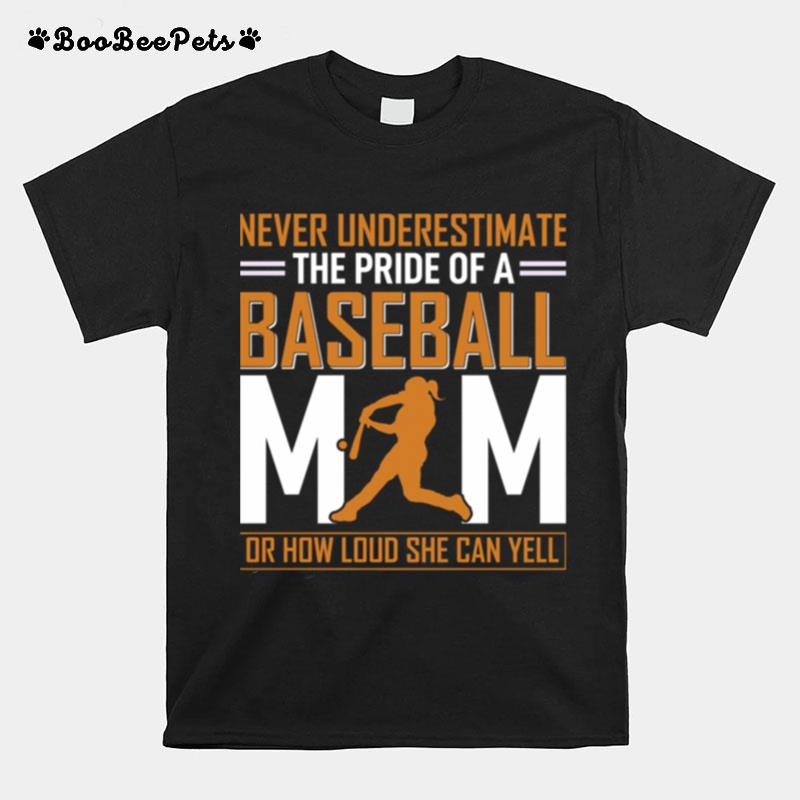 Mim De Baseball Quel Point Elle Peut Crier Fort Tata T-Shirt