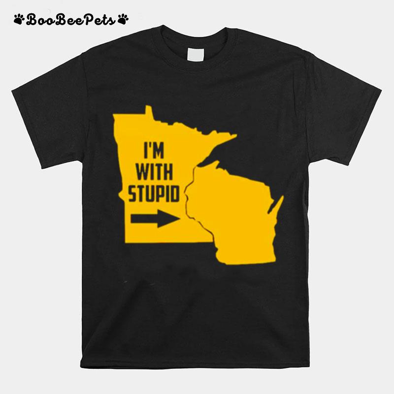 Minnesota Im With Stupid T-Shirt