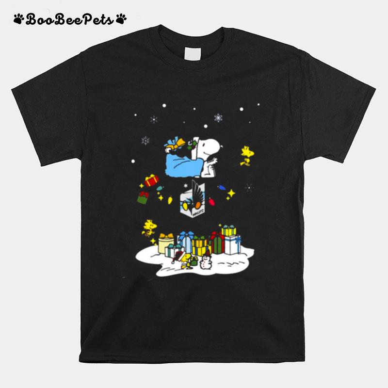 Minnesota United Fc Santa Snoopy Wish You A Merry Christmas 2022 T-Shirt