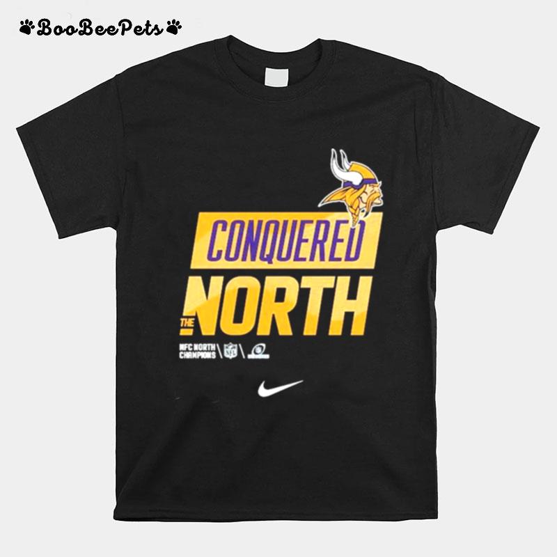 Minnesota Vikings Nike Conquered The North 2022 Nfc North Division Champions T-Shirt