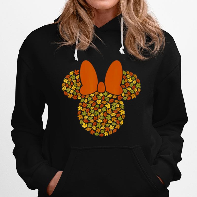 Minnie Mouse Autumn Fall Leaves Hoodie